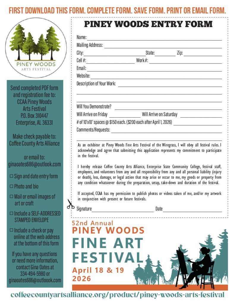 2026 Piney Woods Application
